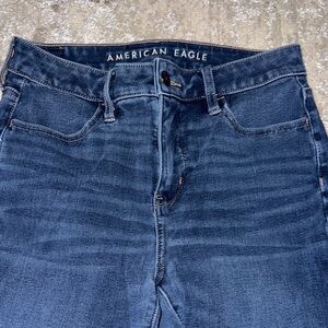 American Eagle Outfitters High Rise Dark Blue Jeans
